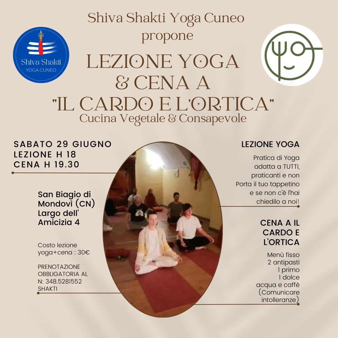 LEZIONE YOGA & CENA A “IL CARDO E L’ORTICA”