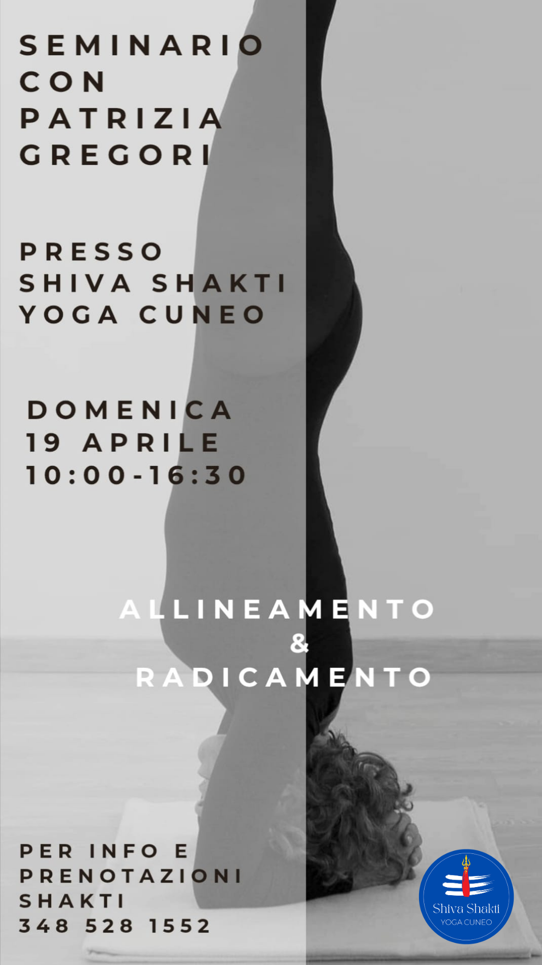 ALLINEAMENTO & RADICAMENTO con PATRIZIA GREGORI – Domenica 19 Aprile