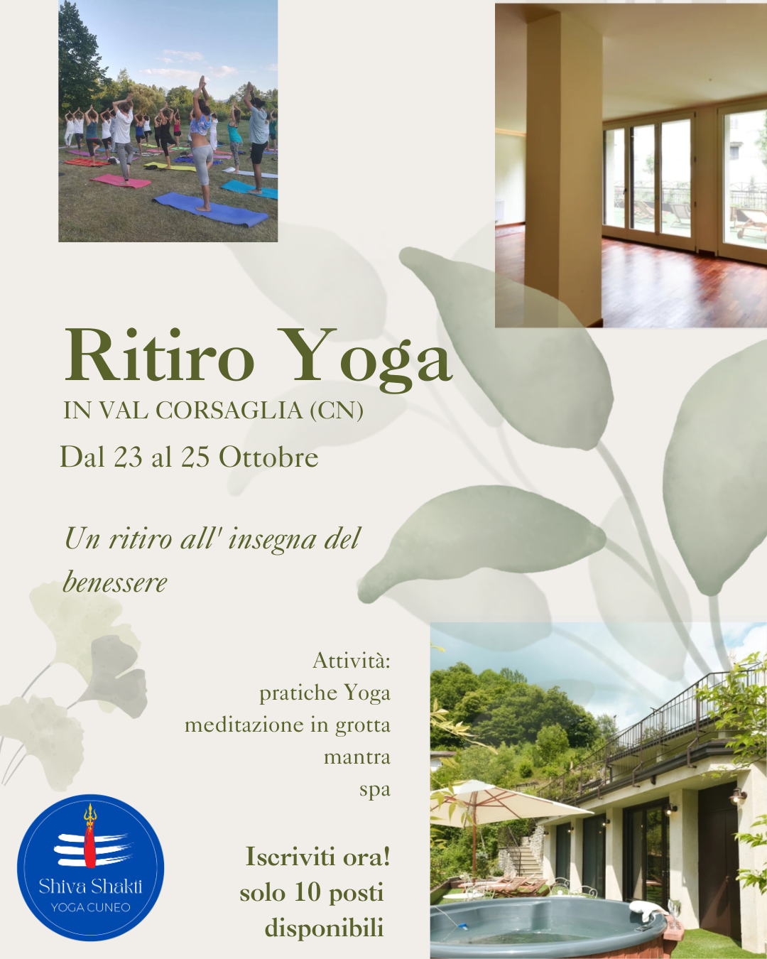 Ritiro autunnale di Yoga – dal 23 al 25 Ottobre