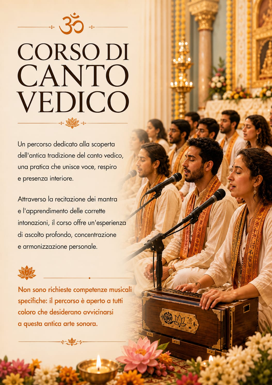CORSO DI CANTO VEDICO – da ottobre a maggio