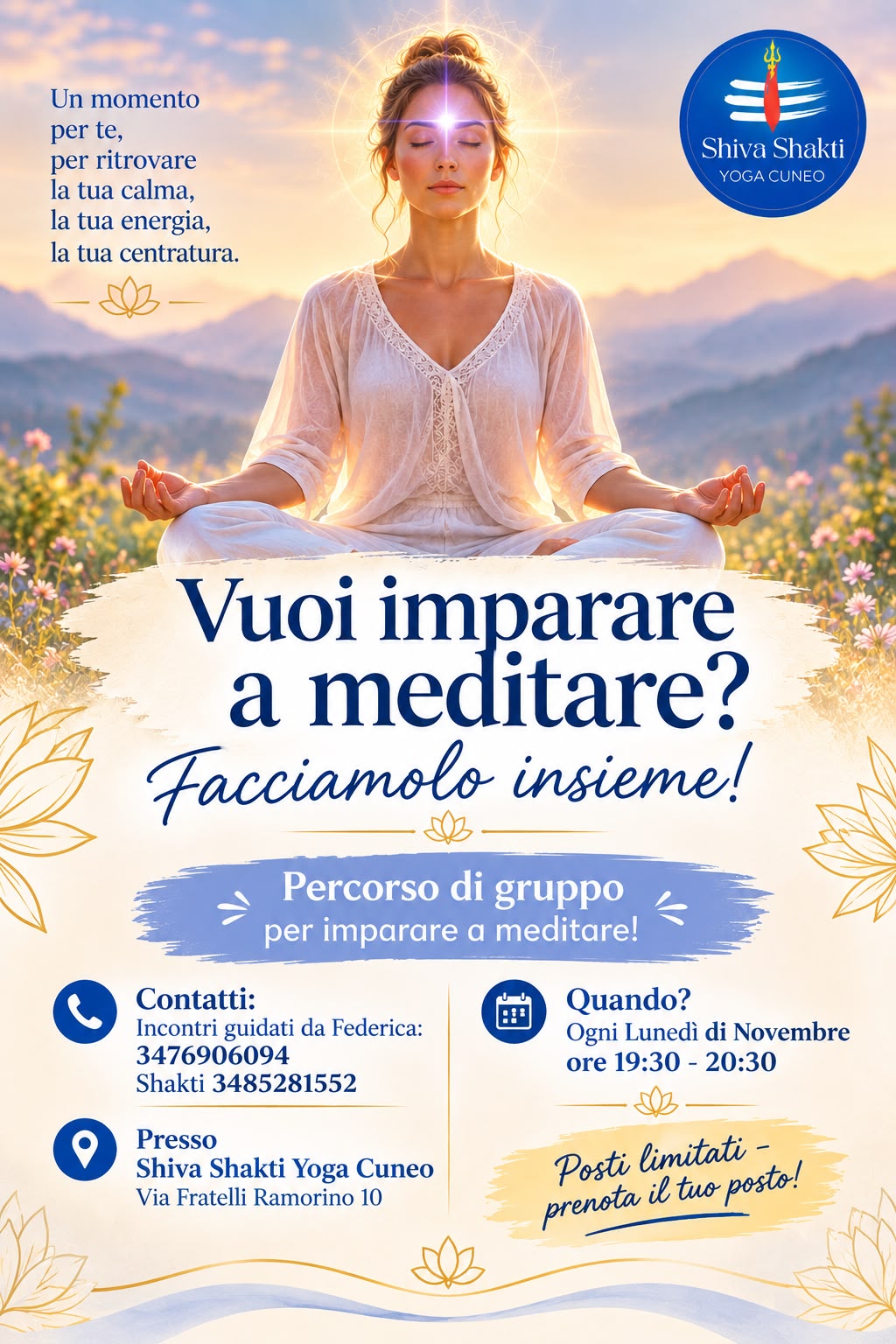 percorso di MEDITAZIONE – da Lunedì 2 Novembre