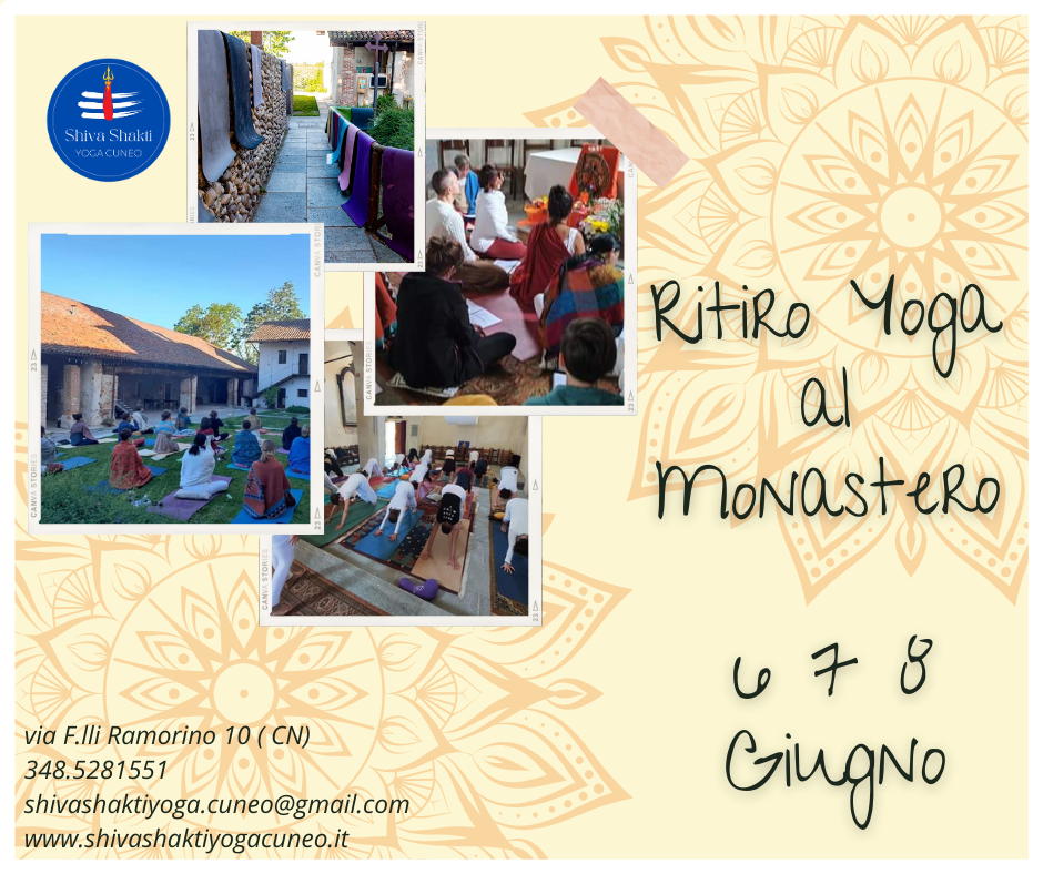 RITIRO YOGA AL MONASTERO –  6/7/8Giugno